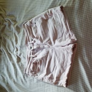 Universal Thread Light Pink Denim Shorts (High Rise Midi) size 10